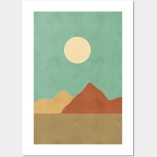 White sun desert Posters and Art